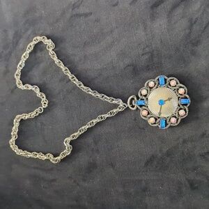 Vintage Clock Necklace